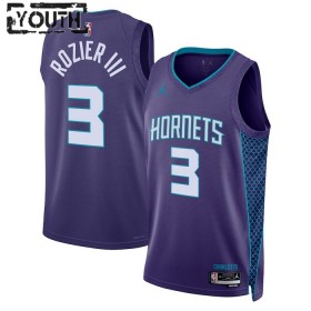 Camiseta Niños NBA Charlotte Hornets Terry Rozier III 3 2022-23 Jordan Statement Edition Violeta Swingman
